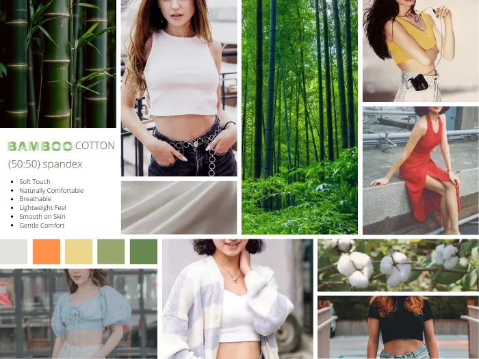 Vải thun cho áo t-shirt_đầm_váy hong kong nữ từ chất liệu Bamboo Cotton_11