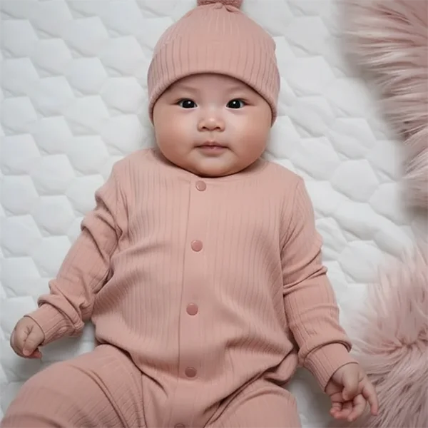 PANTONE 16-1620 TCX Tea Rose đồ em bé vải tre 2