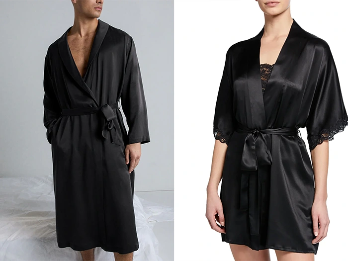 6 Chất Liệu Vải May Áo Choàng Ngủ & Áo Choàng Tắm Được Ưa Chuộng 5 Vải silk cho chất liệu đồ ngủ