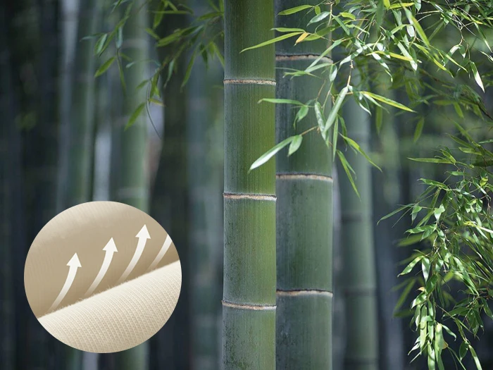 6 Chất Liệu Vải May Áo Choàng Ngủ & Áo Choàng Tắm Được Ưa Chuộng 4 Vải tre thoáng khí có màu nâu be