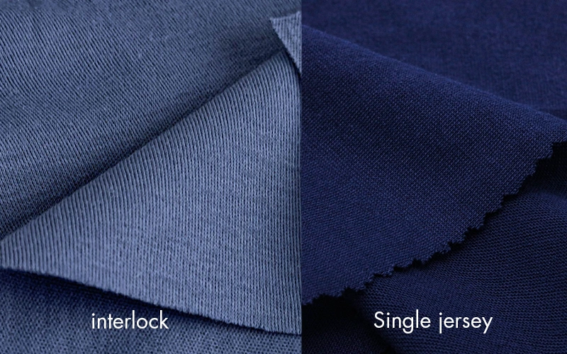 Single jersey vs interlock fabric