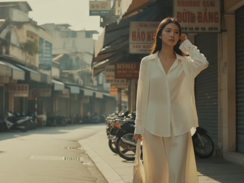Cardigan mỏng + Chân váy dài_7