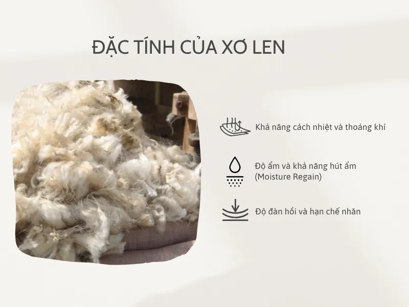 Sợi Len Là Gì? Cấu Trúc Xơ Và Các Loại Sợi Len Phổ Biến 8 Đặc tính của xơ len