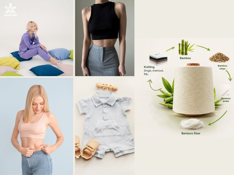 Chỉ số sợi BAMBOO 100% SIRO COMPACT 30S KNITTING hoặc 40S KNITTING